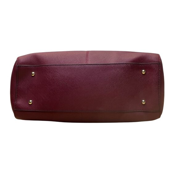 Wilsons Leather Women’s Red Burgundy Faux Leather Chain Strap Shoulder Bag - Picture 5 of 12